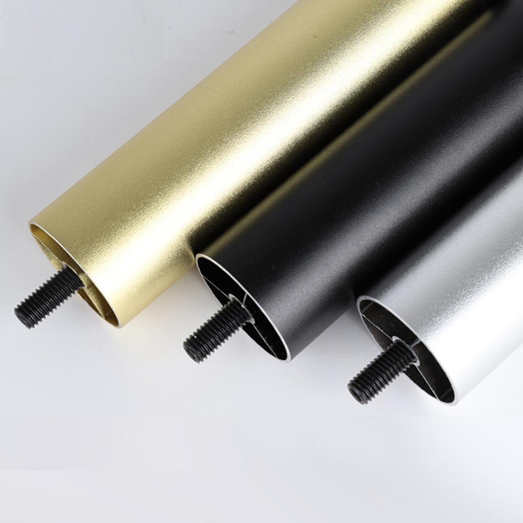 4pcs Aluminum Alloy Furniture Legs Sofa Couch Table Cabinet TV Stand Legs Silver 10cm