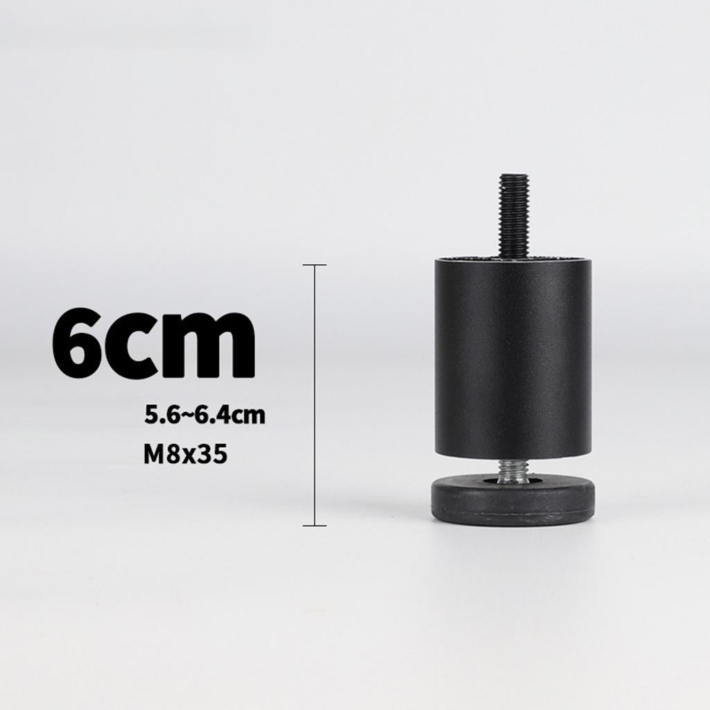 4pcs Aluminum Alloy Furniture Legs Sofa Couch Table Cabinet TV Stand Legs Black 6cm