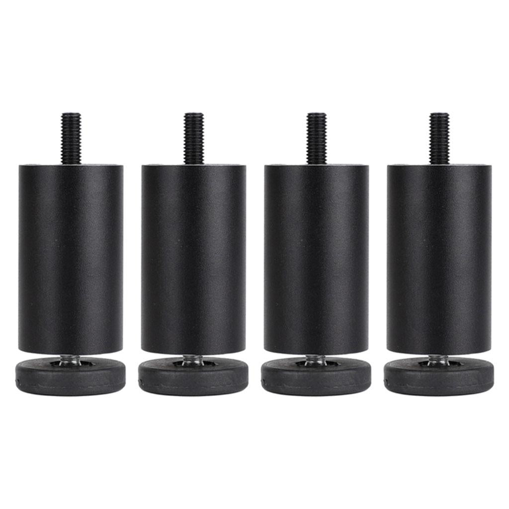 4pcs Aluminum Alloy Furniture Legs Sofa Couch Table Cabinet TV Stand Legs Black 12cm