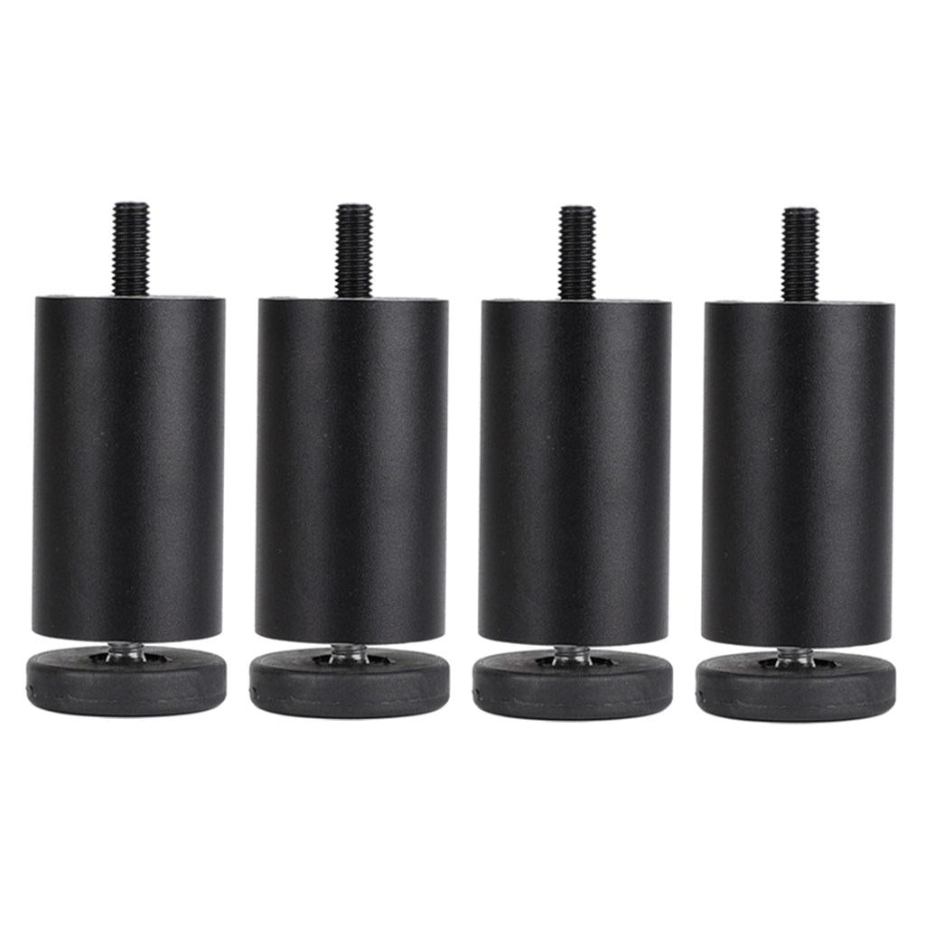 4pcs Aluminum Alloy Furniture Legs Sofa Couch Table Cabinet TV Stand Legs Black 12cm