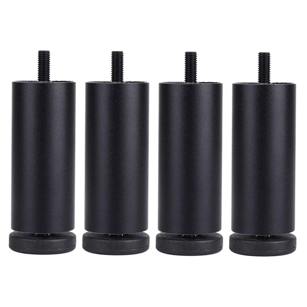 4pcs Aluminum Alloy Furniture Legs Sofa Couch Table Cabinet TV Stand Legs Black 15cm