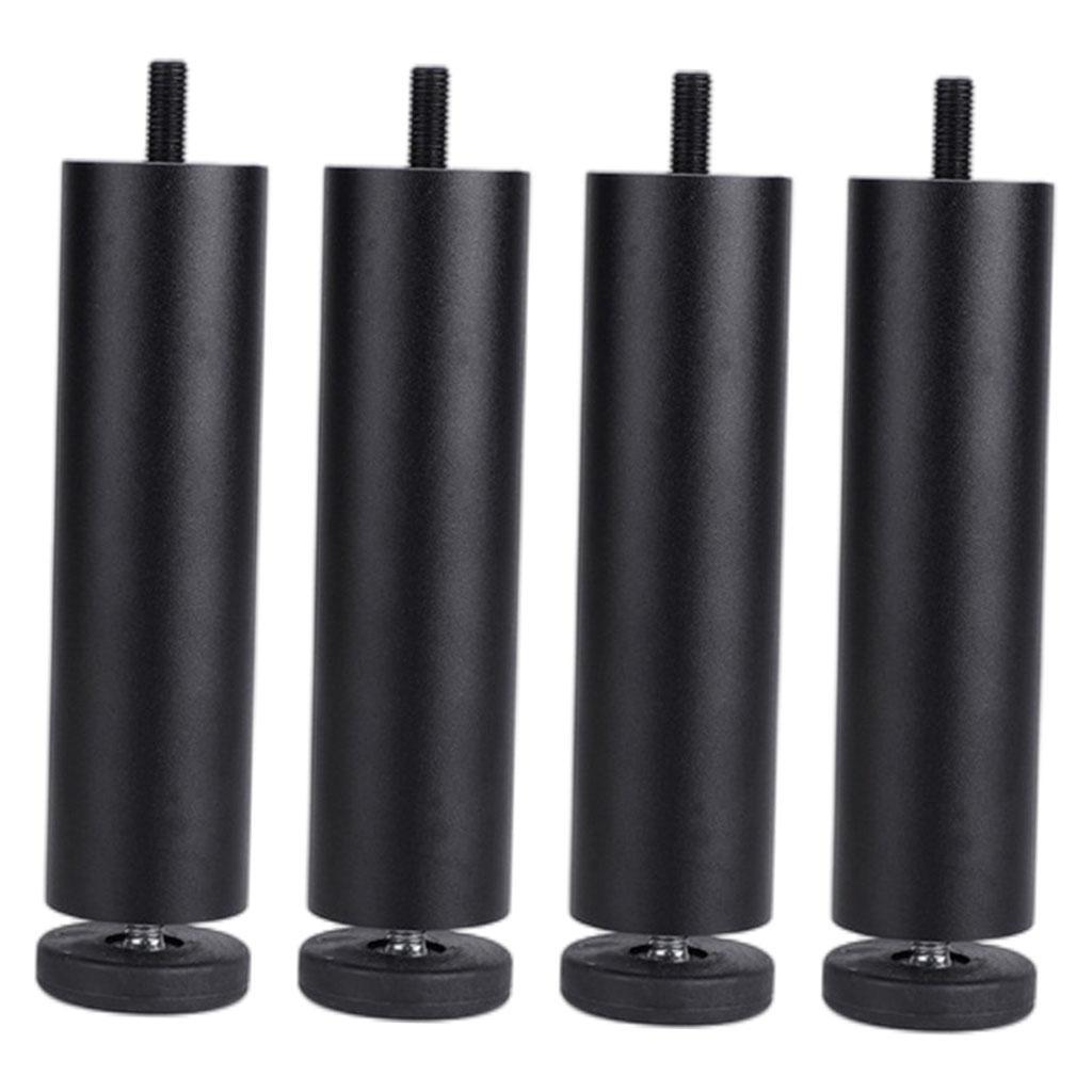 4pcs Aluminum Alloy Furniture Legs Sofa Couch Table Cabinet TV Stand Legs Black 20cm