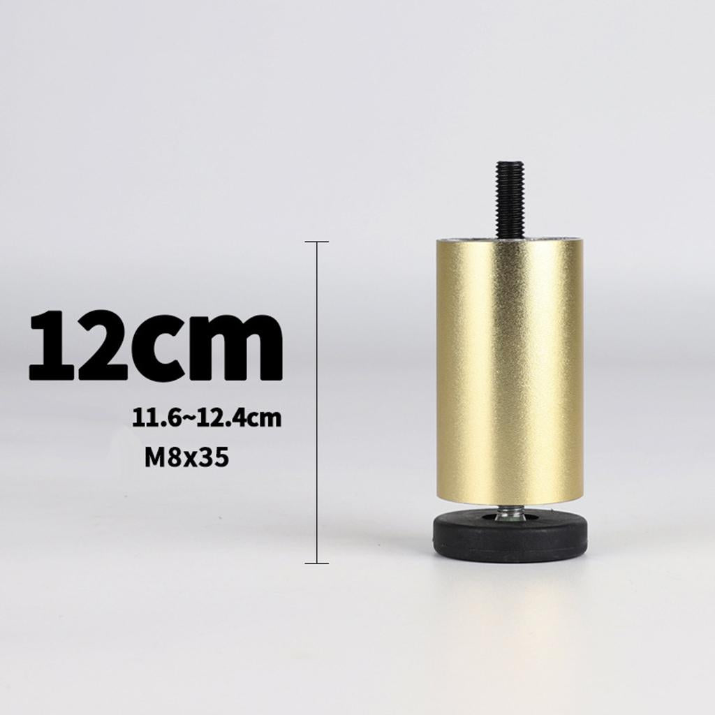 4pcs Aluminum Alloy Furniture Legs Sofa Couch Table Cabinet TV Stand Legs Golden 12cm