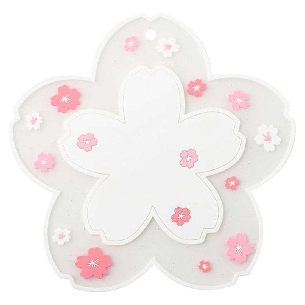 Durable Multi-Use Plastic Trivet Mat Cup Mat for Home Restaurant Office White 15.5cm
