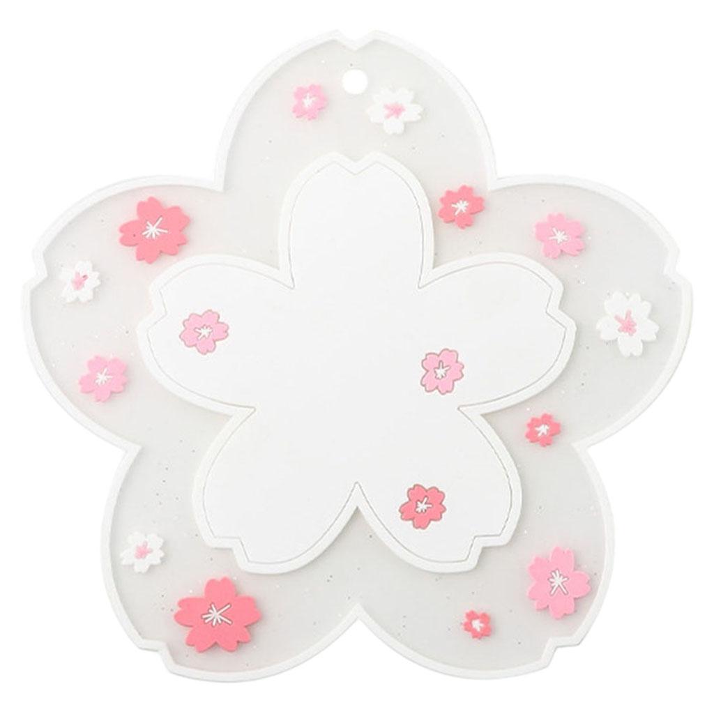 Durable Multi-Use Plastic Trivet Mat Cup Mat for Home Restaurant Office White 15.5cm
