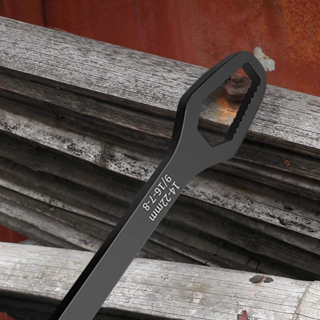 Adjustable Wrench Spanner DIY Machine Auto Bicycle Motorcycle Car Repair black