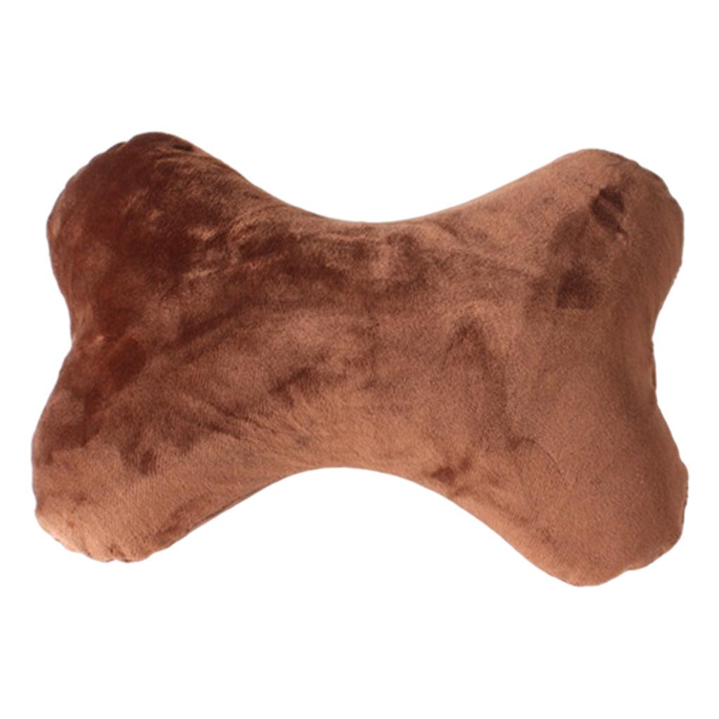 Single Car Seat Head Neck Rest Relieve Cushion Chair Support Pillow Headrest Coffee brown