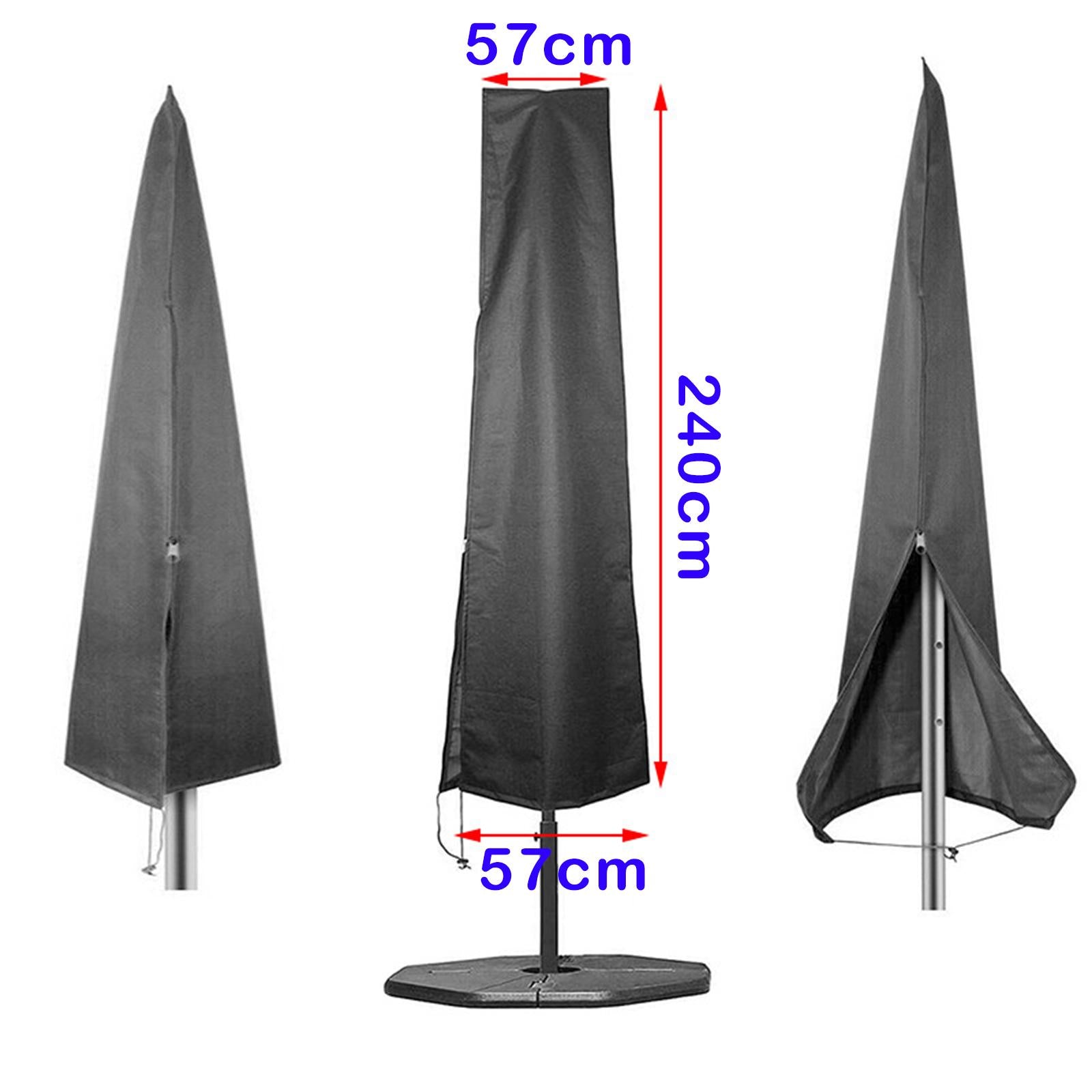 Patio Umbrella Cover Oxford Cloth Parasol Cover Rain Wind Dust 240x57x57cm