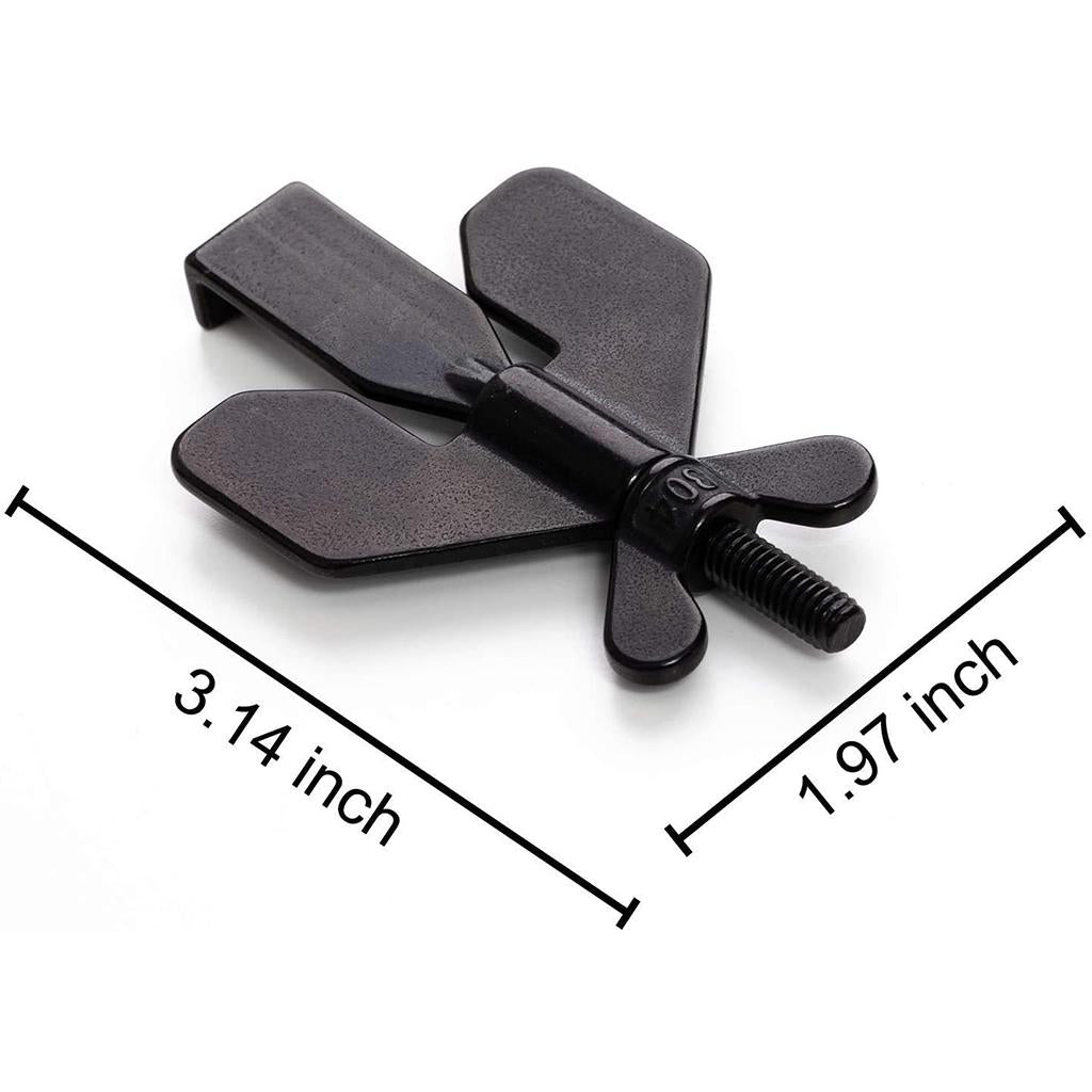 Stainless Steel Small Portable Door Lock Security Bedroom Safety Lock Black