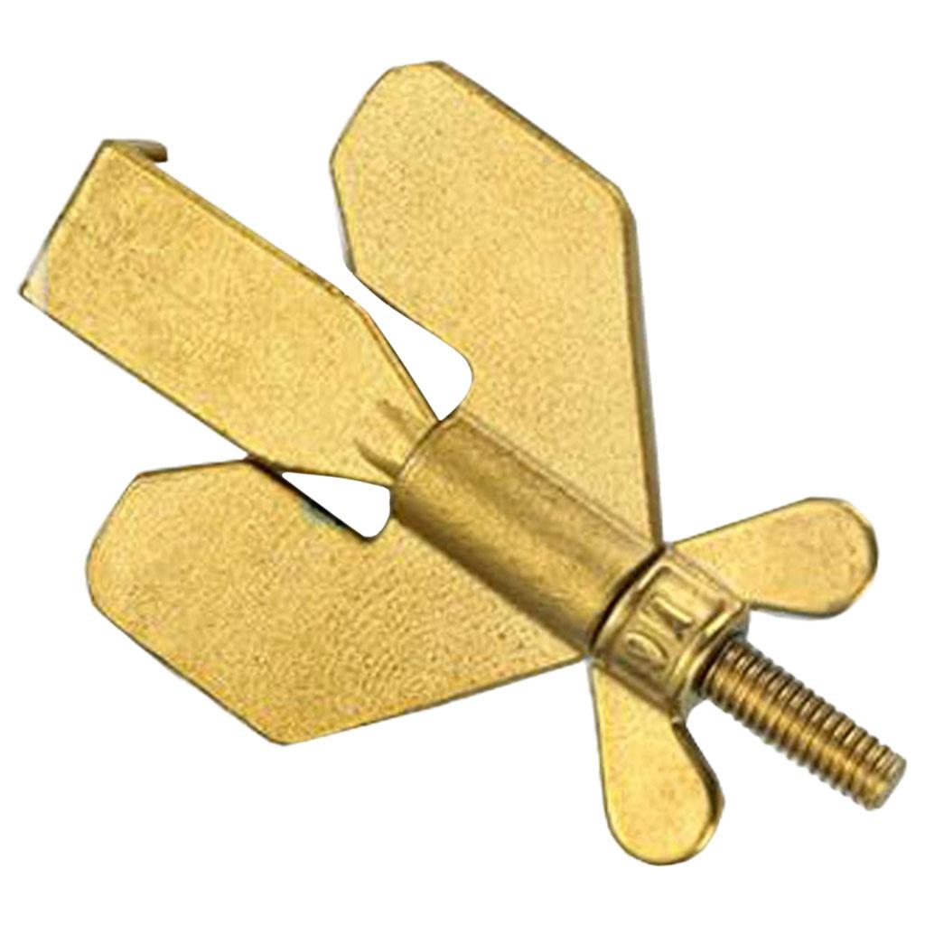 Stainless Steel Small Portable Door Lock Security Bedroom Safety Lock Gold