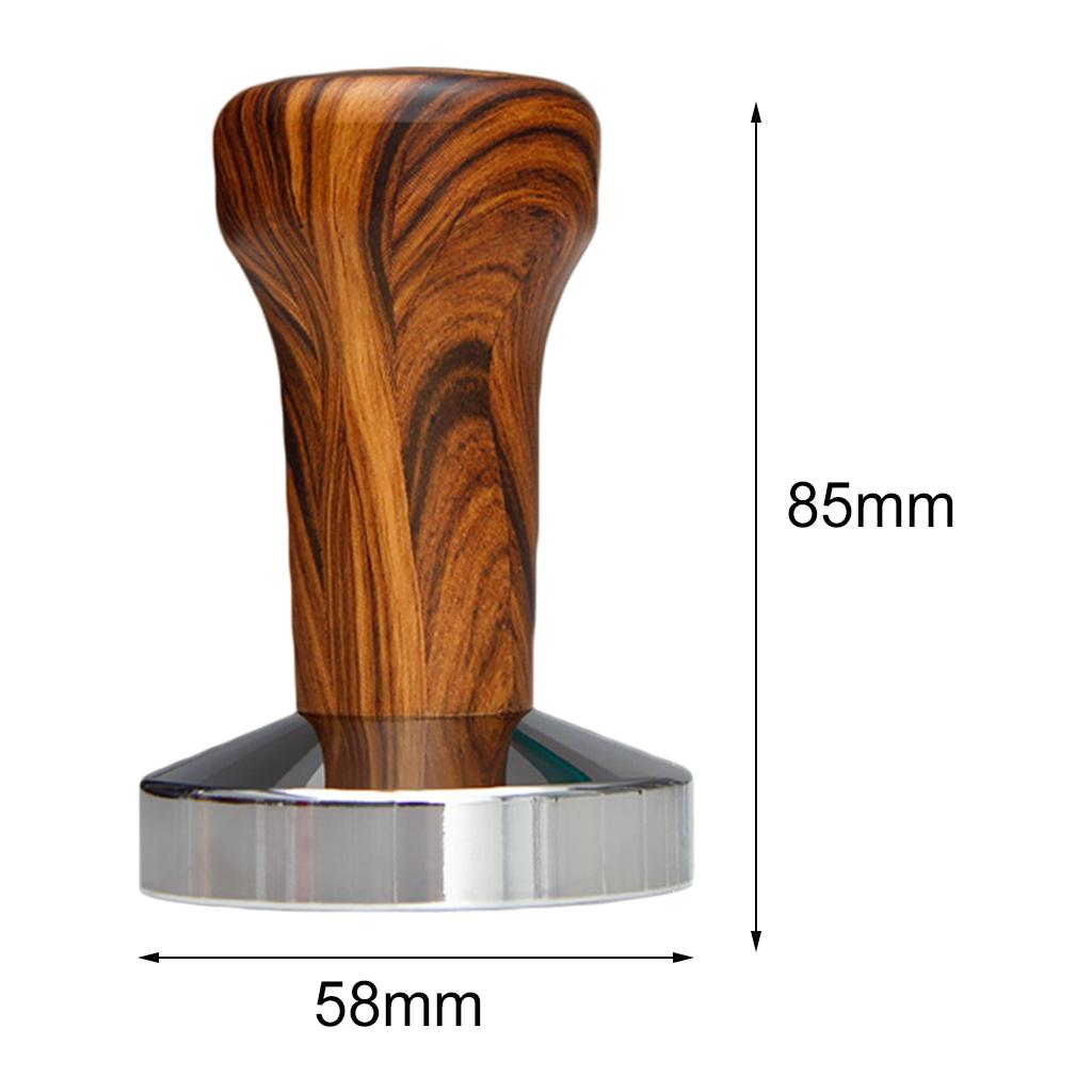Coffee Tamper Hammer Flat Base Press Barista Coffee Leveler Kitchen 58mm