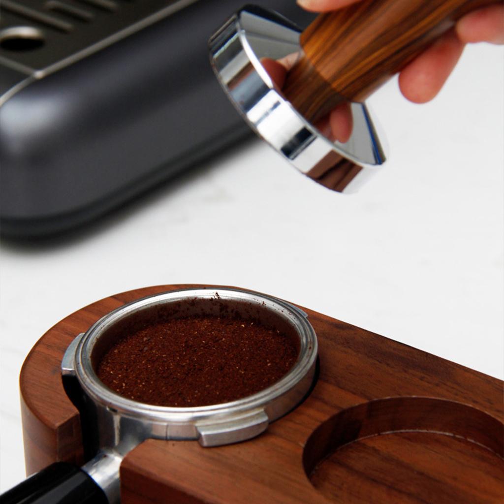 Coffee Tamper Hammer Flat Base Press Barista Coffee Leveler Kitchen 58mm