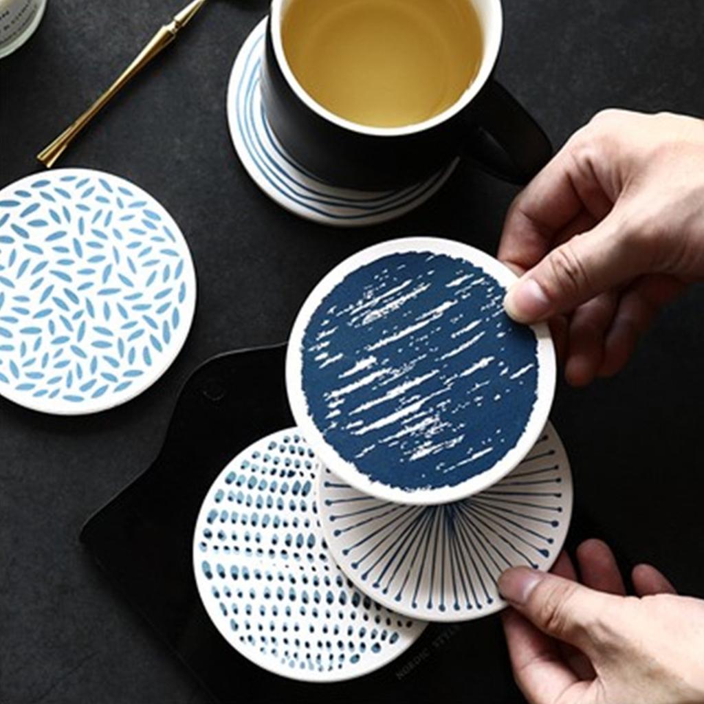 6x Placemat Table Mat Coasters Tableware Pad Heat Non-slip for Kitchen Decor
