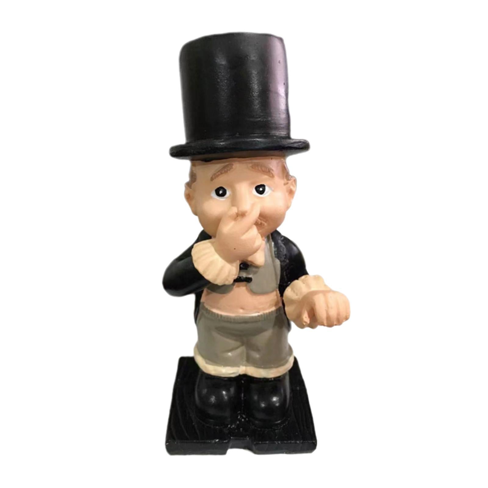 Resin Butler Shape Ornament Garden Statues Outdoor Yard Ornament Decor 12x5x5cm