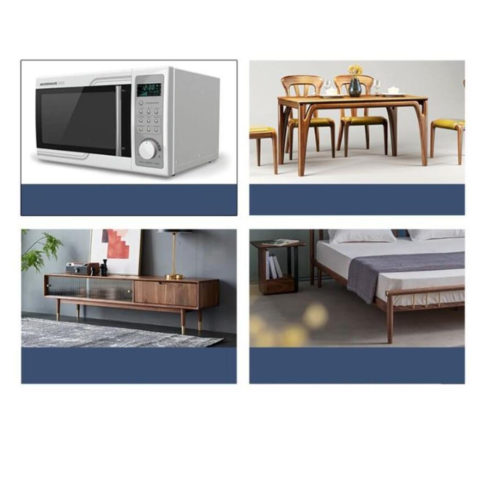 Anti-Slip Furniture Gripper Cups Round Coasters 43mm for Sofa Bed Pianos Light Brown