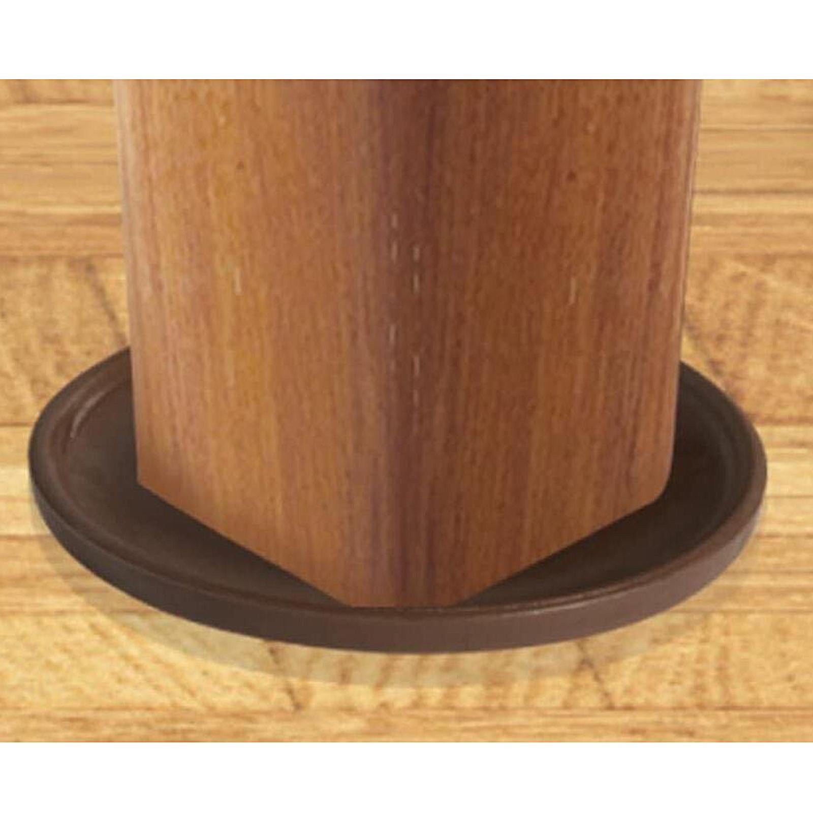 Anti-Slip Furniture Gripper Cups Round Coasters 43mm for Sofa Bed Pianos Light Brown