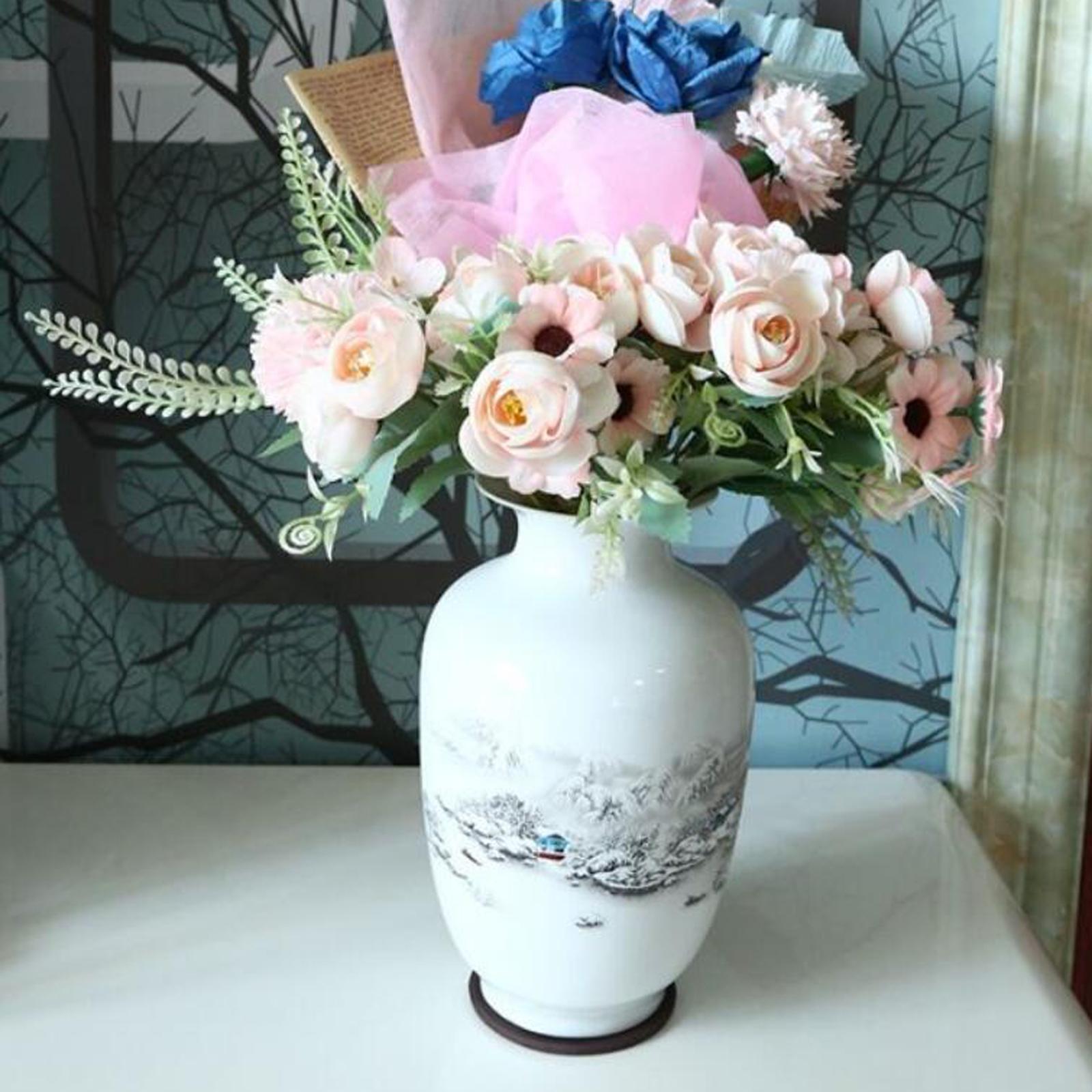 Anti-Slip Furniture Gripper Cups Round Coasters 43mm for Sofa Bed Pianos Dark Brown