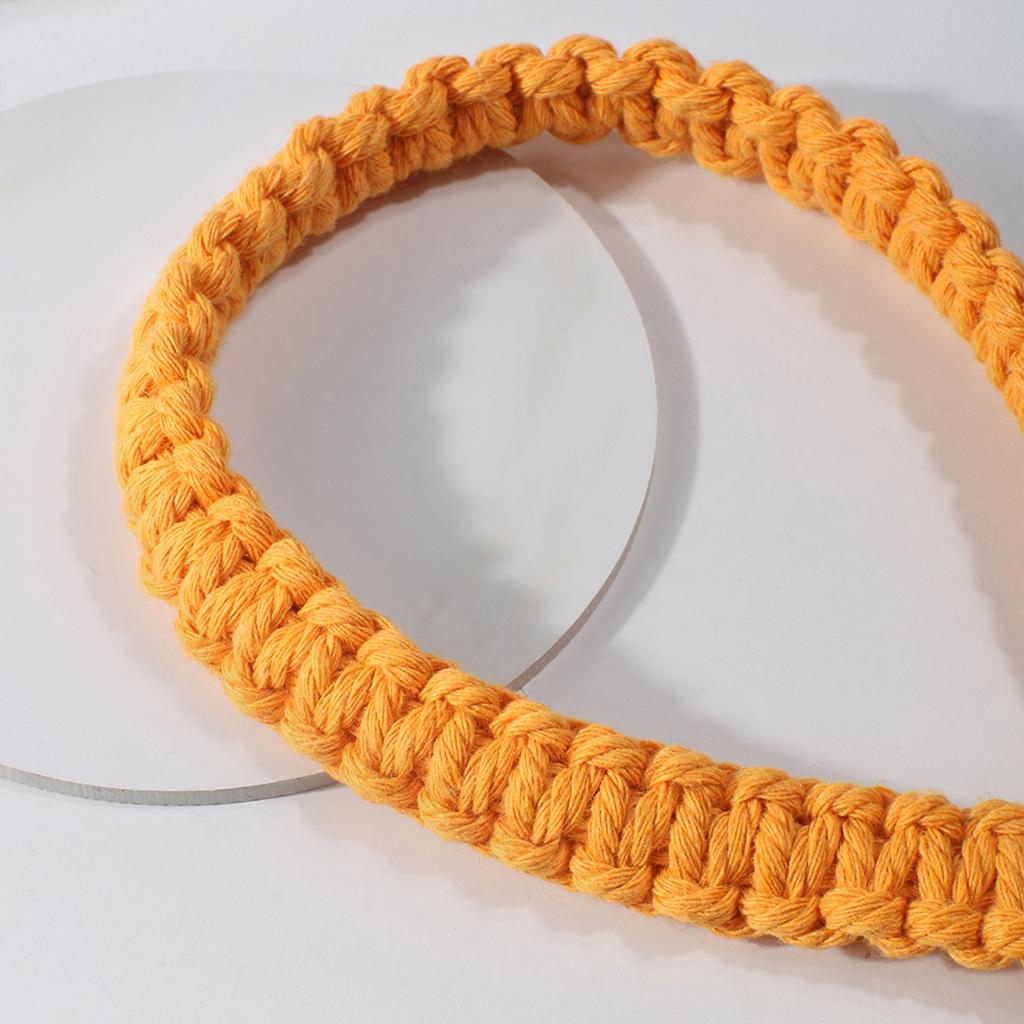 Boho Leaf Curtain Tie Rope Woven Tassel for Home Bedroom Living Room Decor Yellow