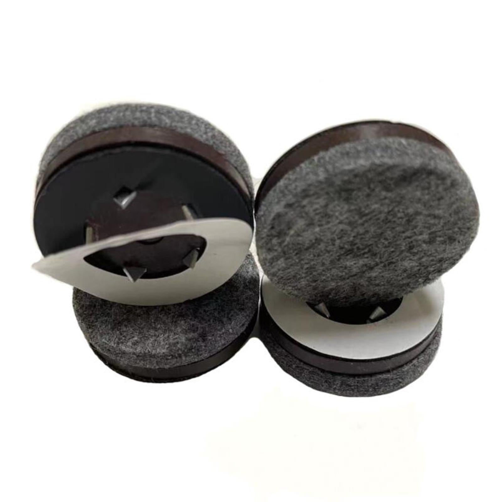 Non-slip Soft Nail-on Felt Floor Protectors Chair Leg Pad 20pcs Slide Guard 38mm Round
