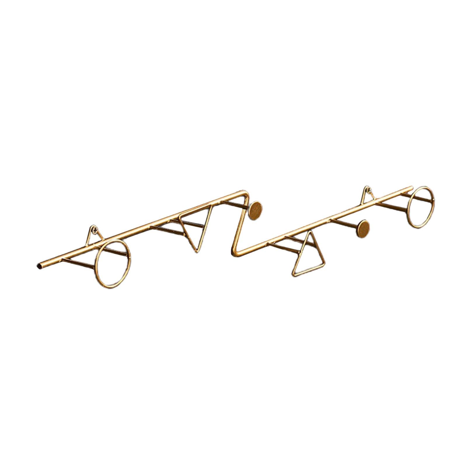 Iron Hook Wall Hanging Key Holder Coat Hats Scarf Hook Rack Accessories Z Shape