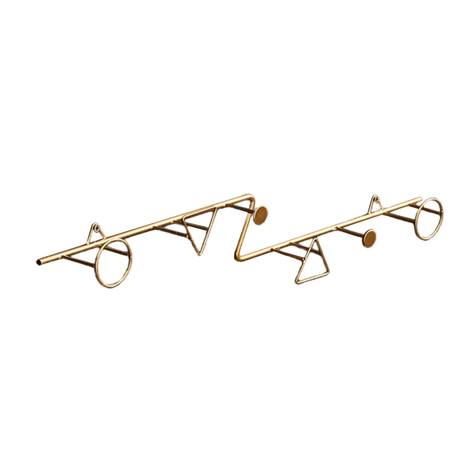 Iron Hook Wall Hanging Key Holder Coat Hats Scarf Hook Rack Accessories Z Shape