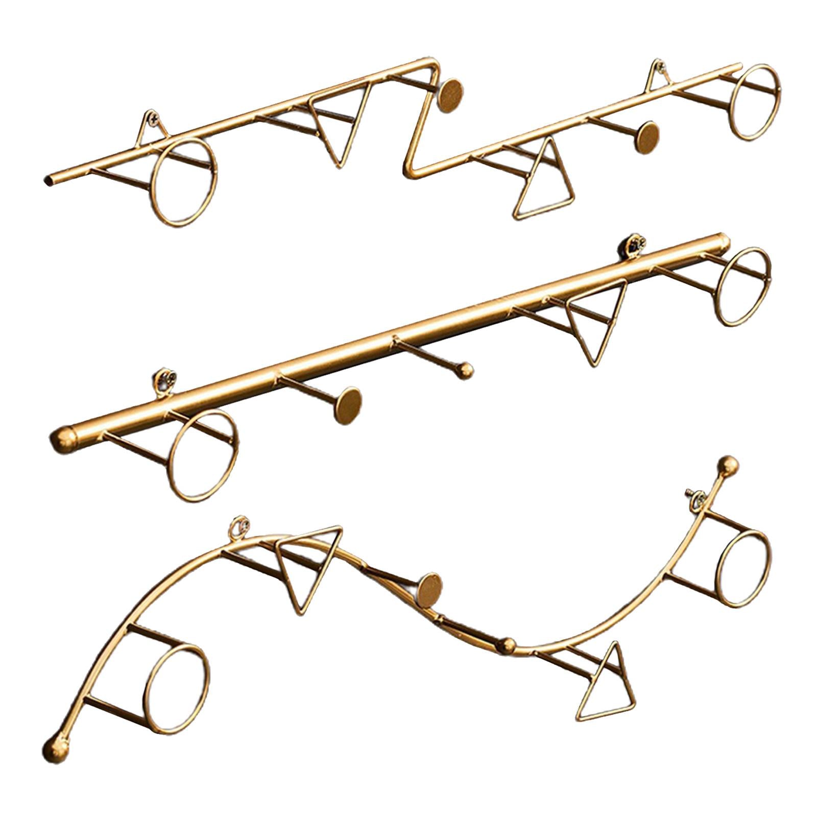 Iron Hook Wall Hanging Key Holder Coat Hats Scarf Hook Rack Accessories S Shape