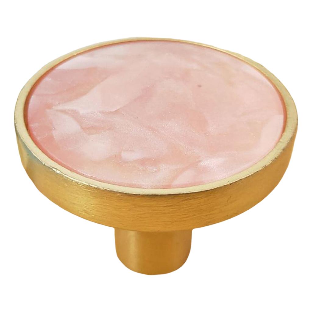 10pcs Round Kitchen Cabinet Knobs Brushed Pulls Single Hole Cabinet Handles pink