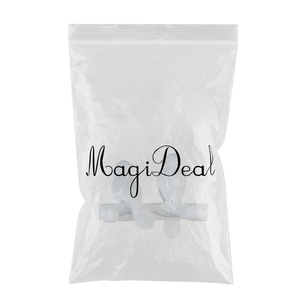 Birds On Tree Branch Hanger Home Decorative Jewelry Bedroom Closet Entryway Staring White