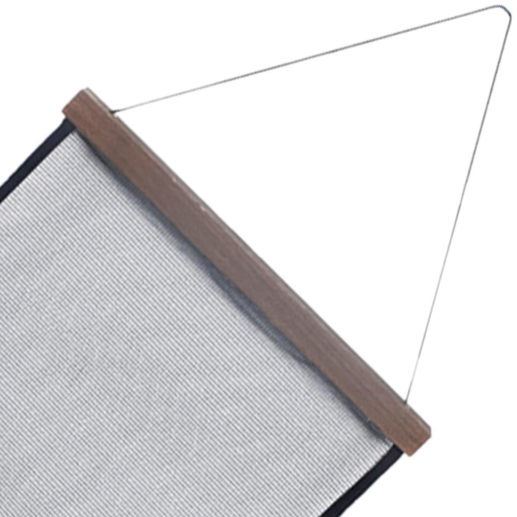 Earring Holder Mesh Display Rack Sunglasses Wooden Wall Decoration for Girl Brown