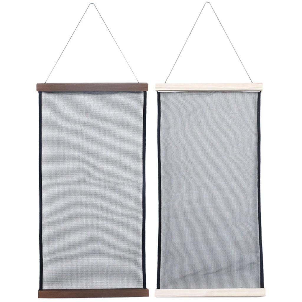 Earring Holder Mesh Display Rack Sunglasses Wooden Wall Decoration for Girl Brown