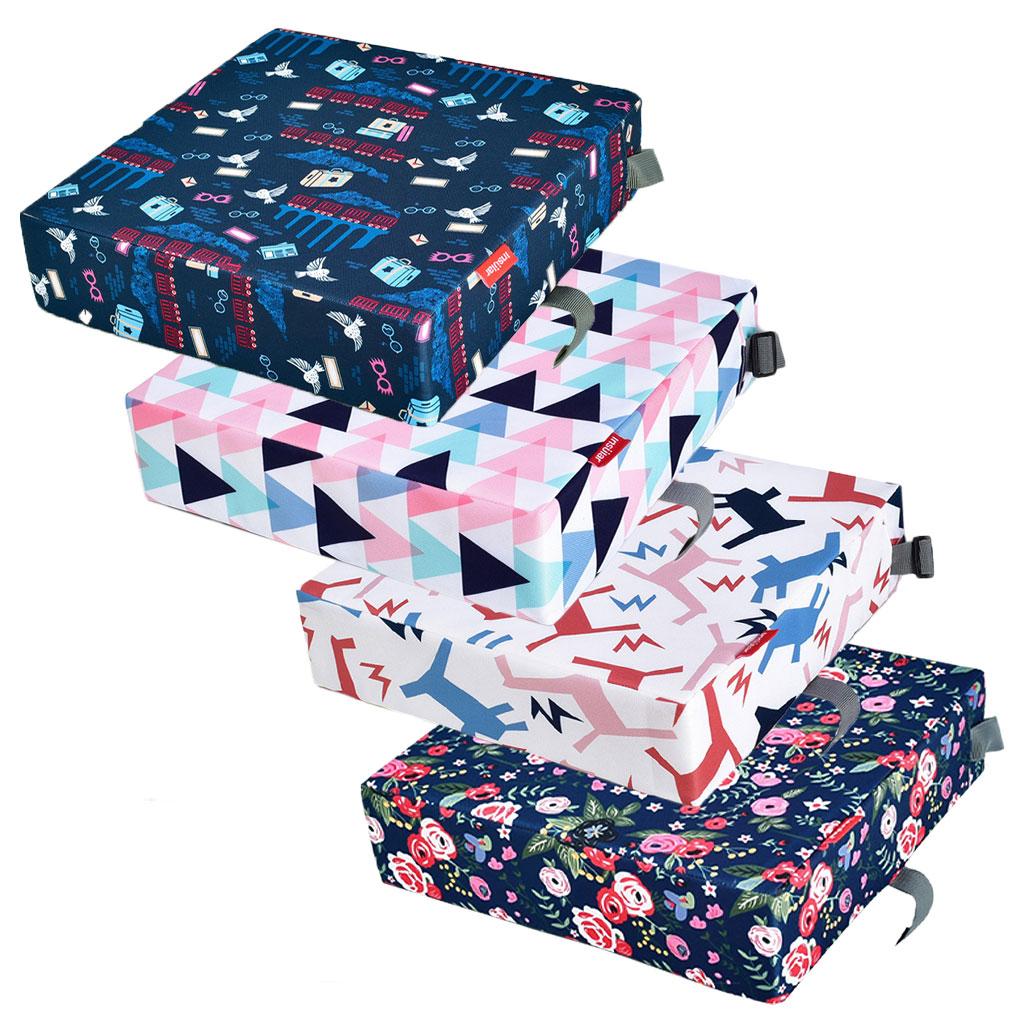 Toddler Booster Seat Heightening Washable Chair Seat for Dining Kid Flowers
