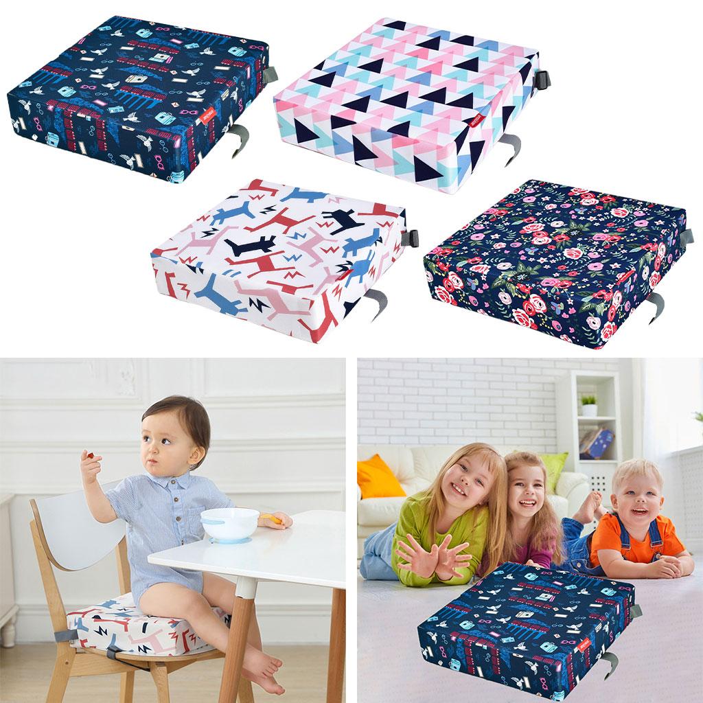 Toddler Booster Seat Heightening Washable Chair Seat for Dining Kid Flowers