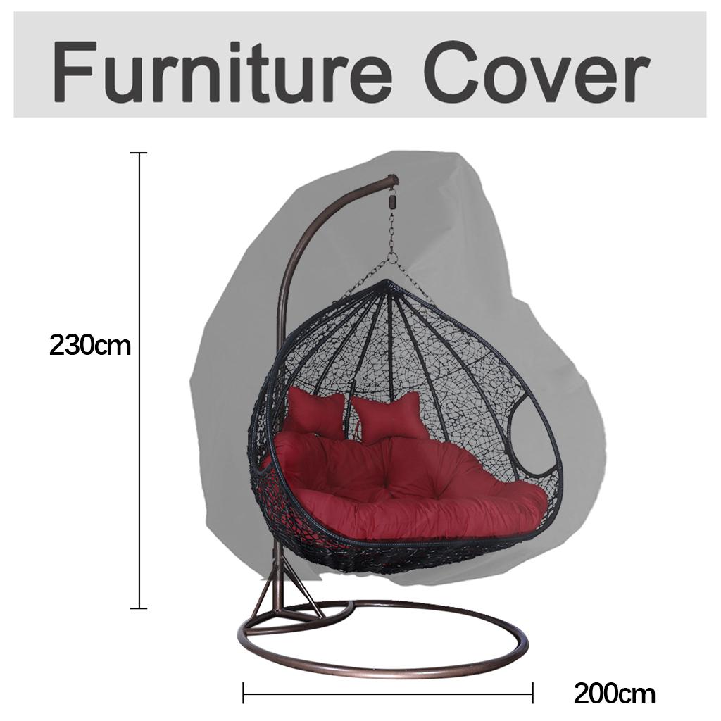 Egg Chair Cover Stand Lightweight Waterproof Seat for Outdoor Garden Balcony 230x200cm