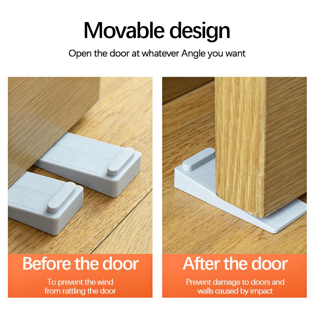 2Pcs Rubber Door Stops Floor Guard Heavy Duty for for Carpet Concrete Tile