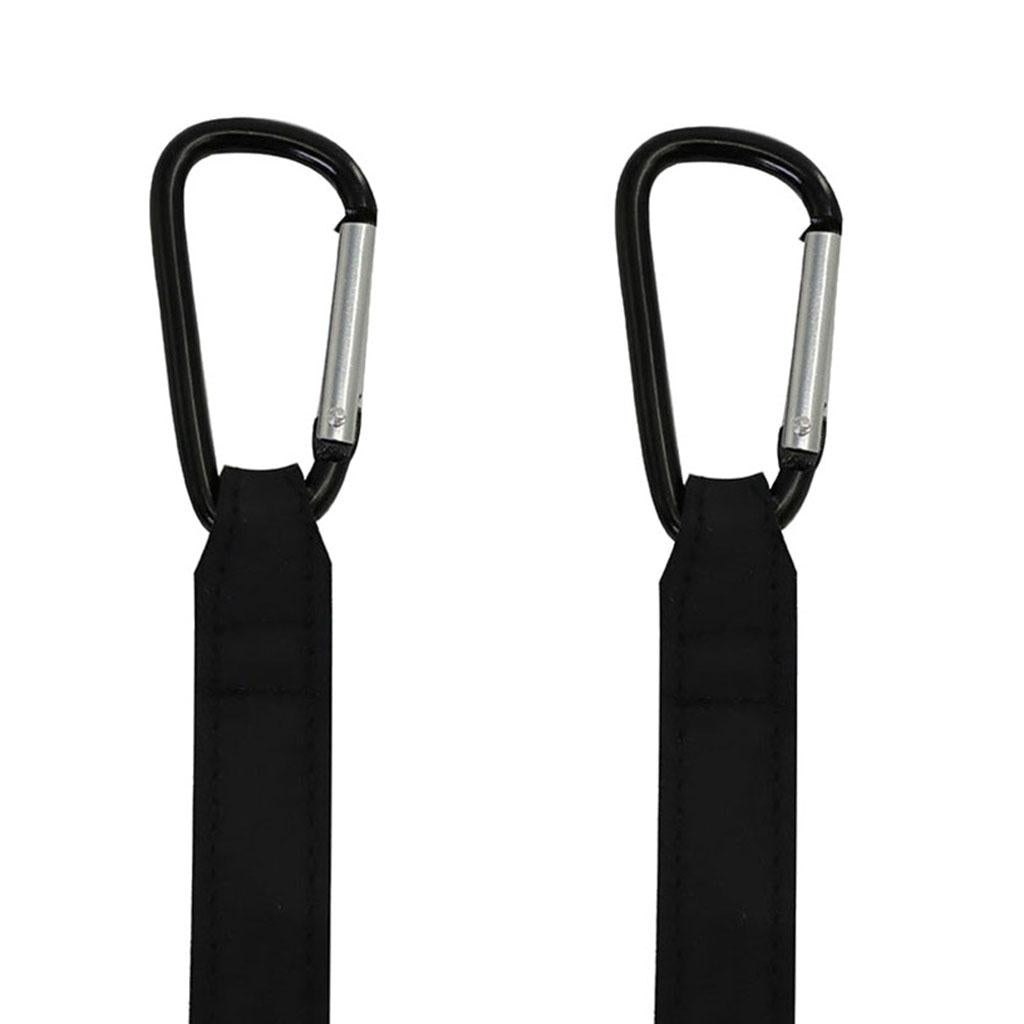 2 x Stroller Hooks Strap Hang Rotatable convenient for Buggy Mommy black