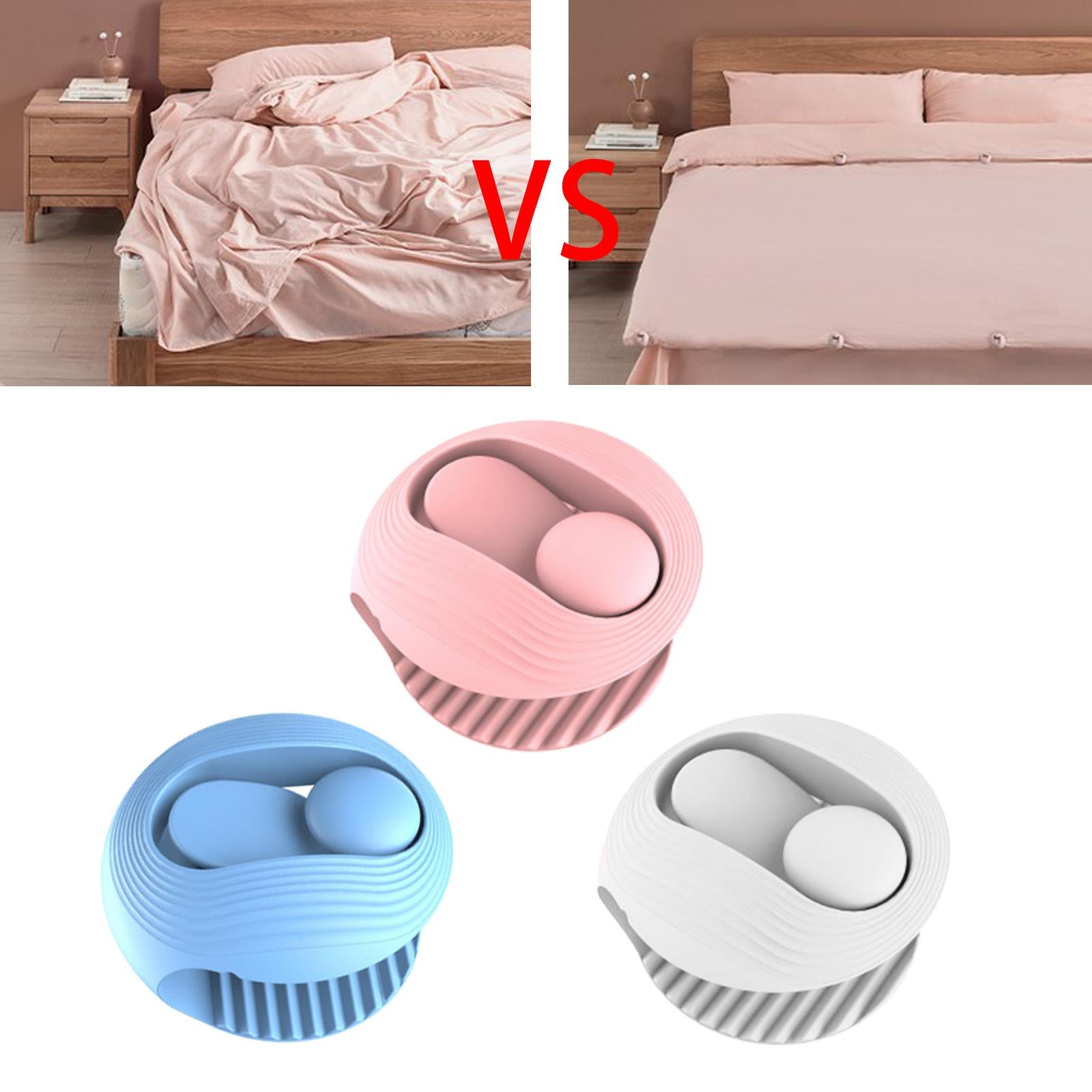 10 PCS Duvet Cover Clips Quilt Grippers Non-Slip Bed Sheet Fasteners Pink