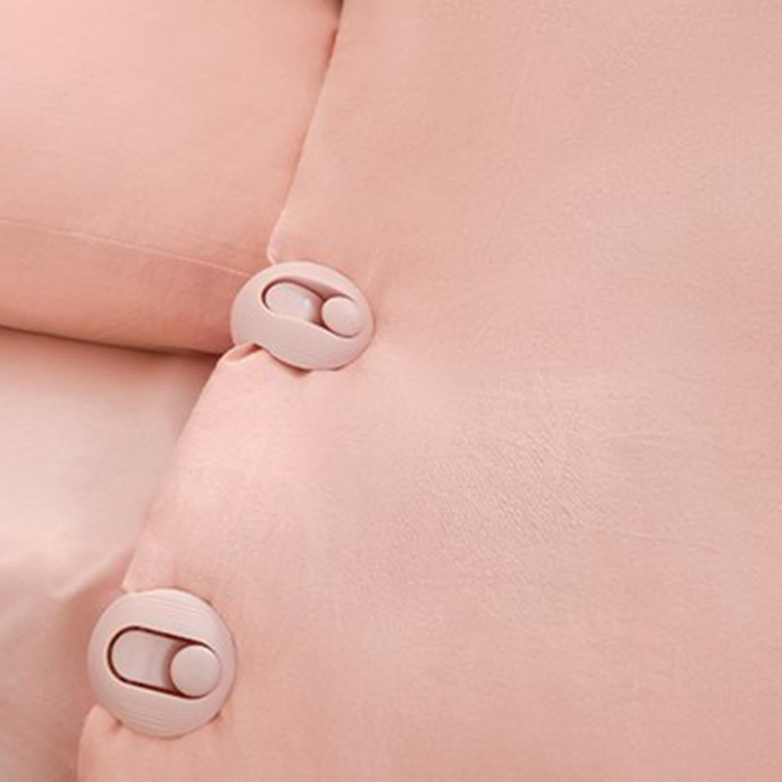 10 PCS Duvet Cover Clips Quilt Grippers Non-Slip Bed Sheet Fasteners Blue