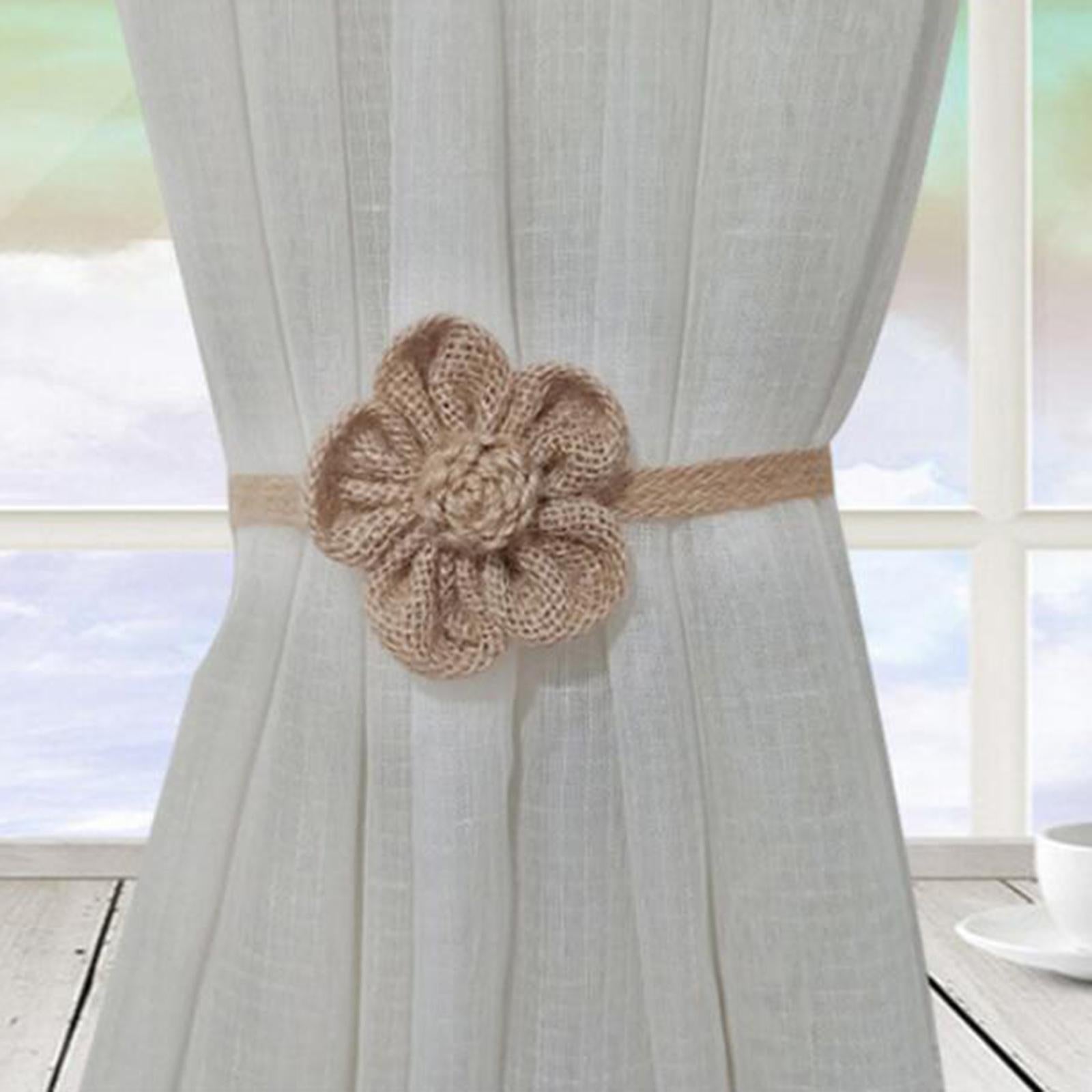 Household Rope Curtain Tiebacks Home Office Decoration for Living Room Linen Colour