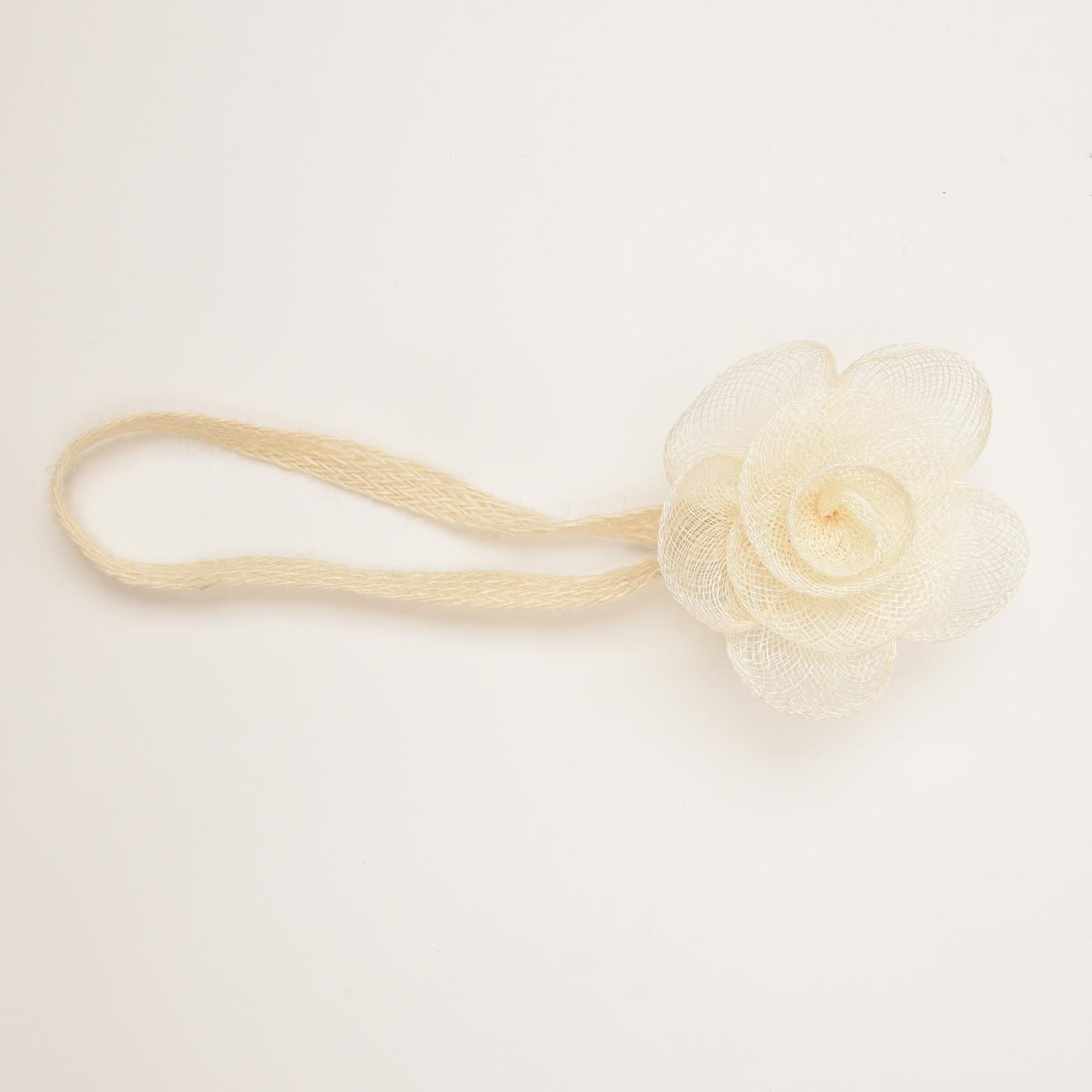 2 Pcs Household Rope Curtain Tiebacks Home Office Decoration for Living Room White