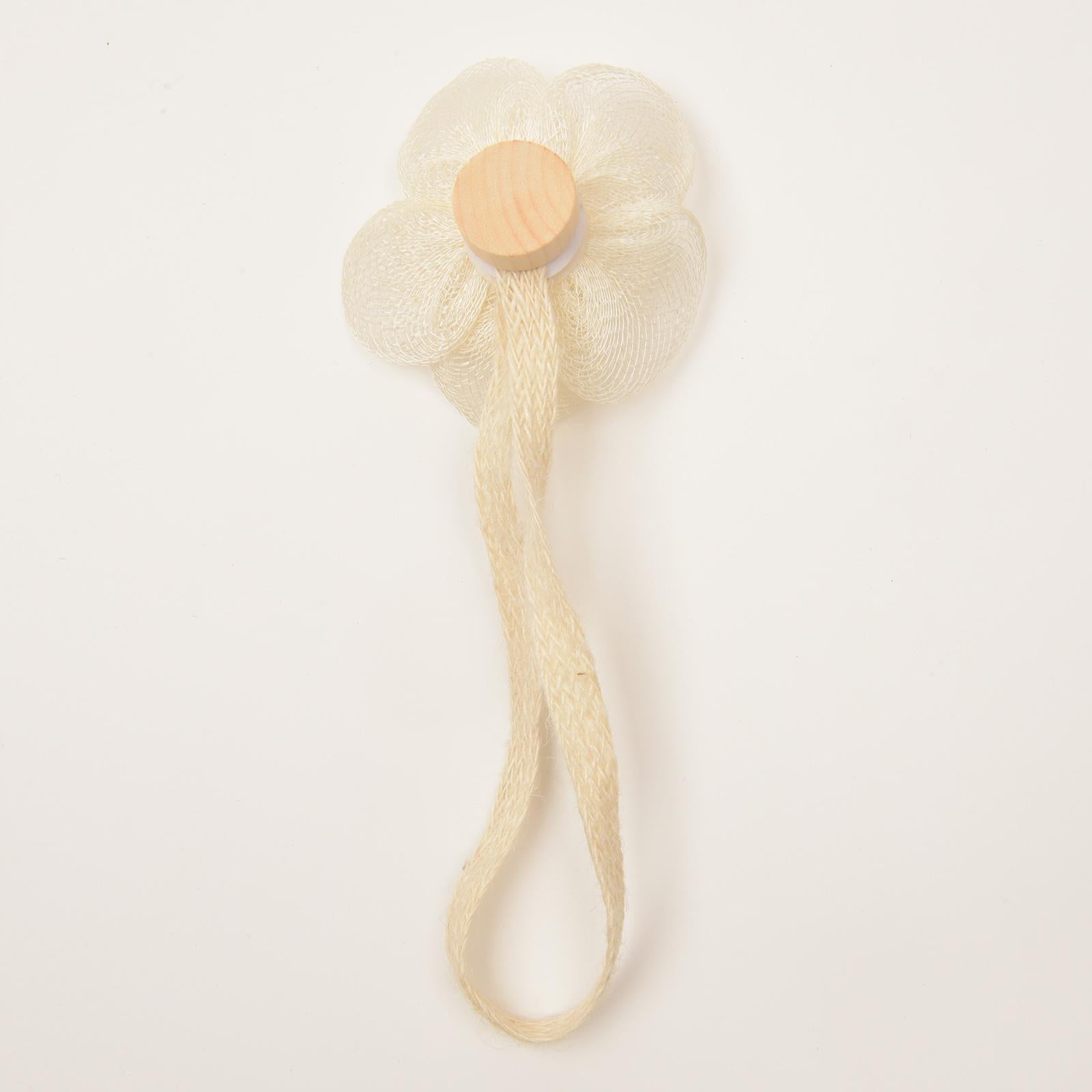 2 Pcs Household Rope Curtain Tiebacks Home Office Decoration for Living Room White