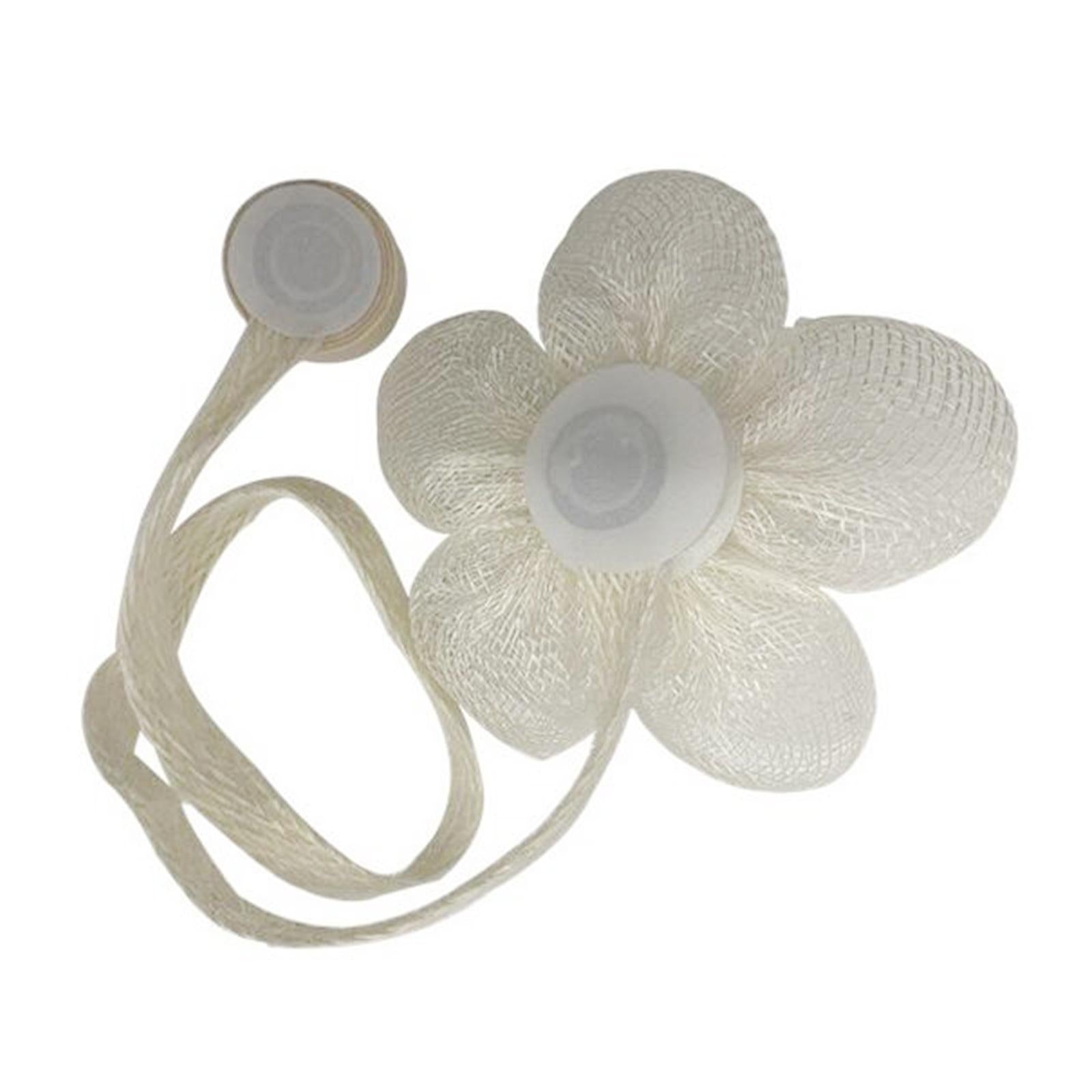 2 Pcs Household Rope Curtain Tiebacks Home Office Decoration for Living Room White