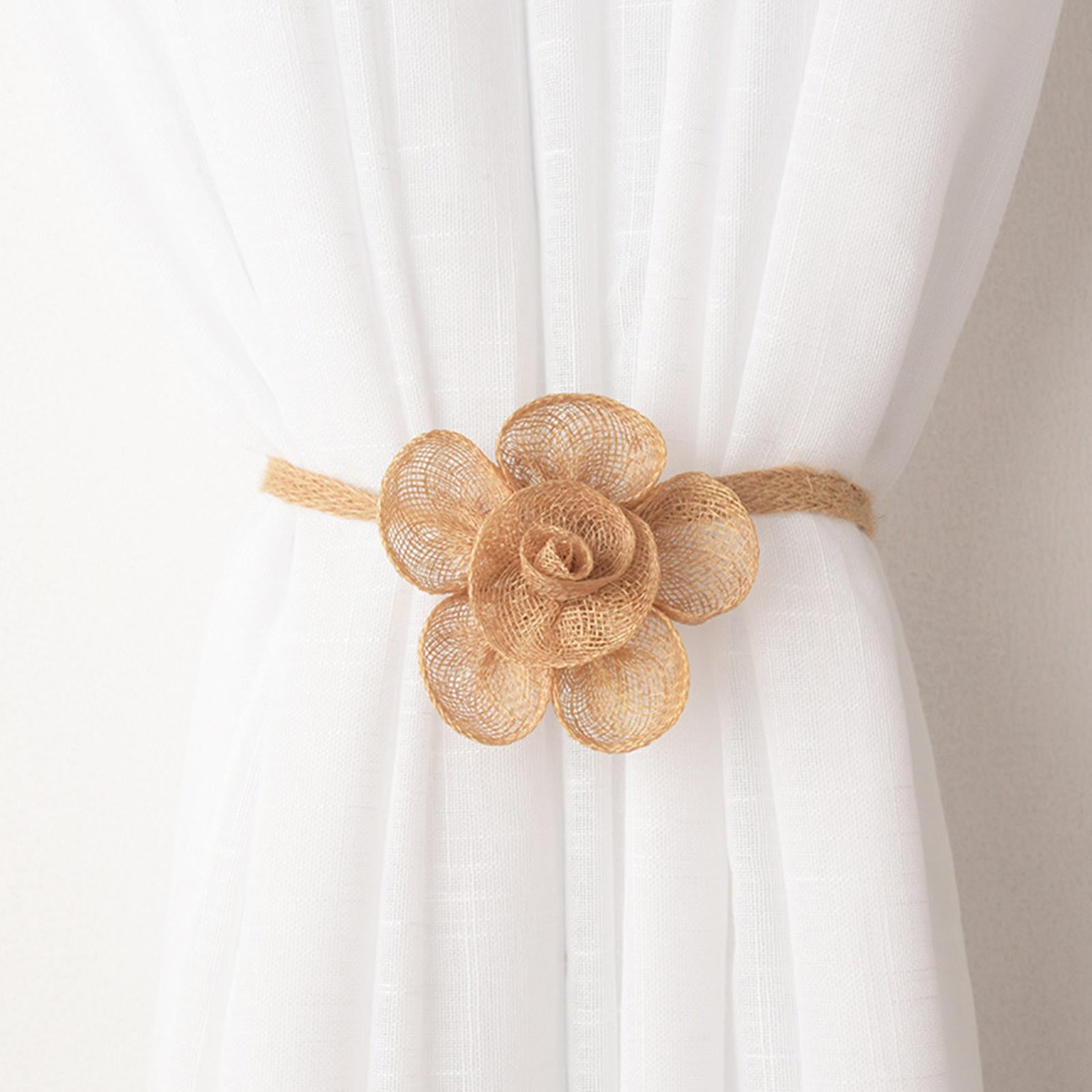 2 Pcs Household Rope Curtain Tiebacks Home Office Decoration for Living Room Light Coffee