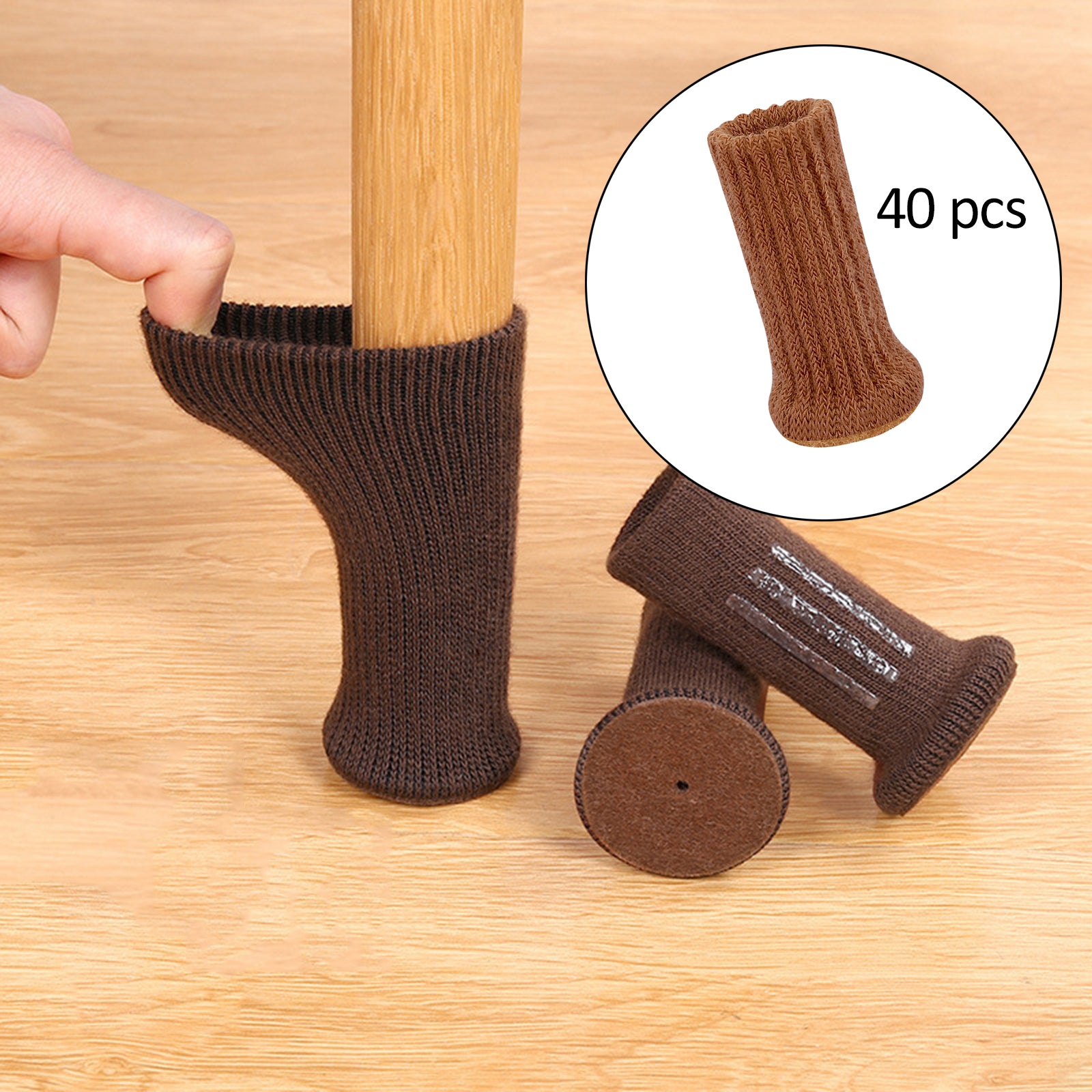 Chair Leg Floor Protectors Silent High Elastic Anti-Shedding for Chair 16 Pieces