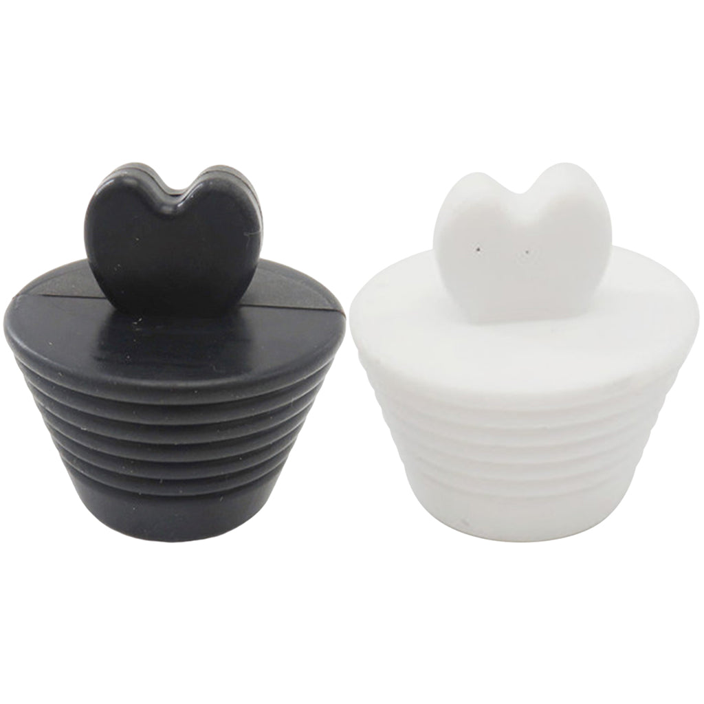 Silicone Bathtub Stopper Strainer Bathtub Plug Bath for Sink Bathroom Drains White