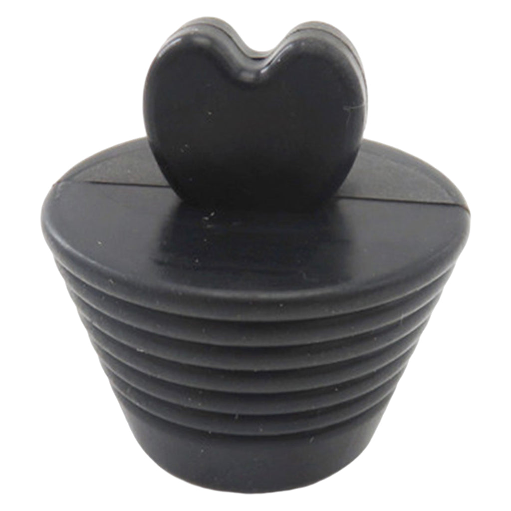 Silicone Bathtub Stopper Strainer Bathtub Plug Bath for Sink Bathroom Drains Black