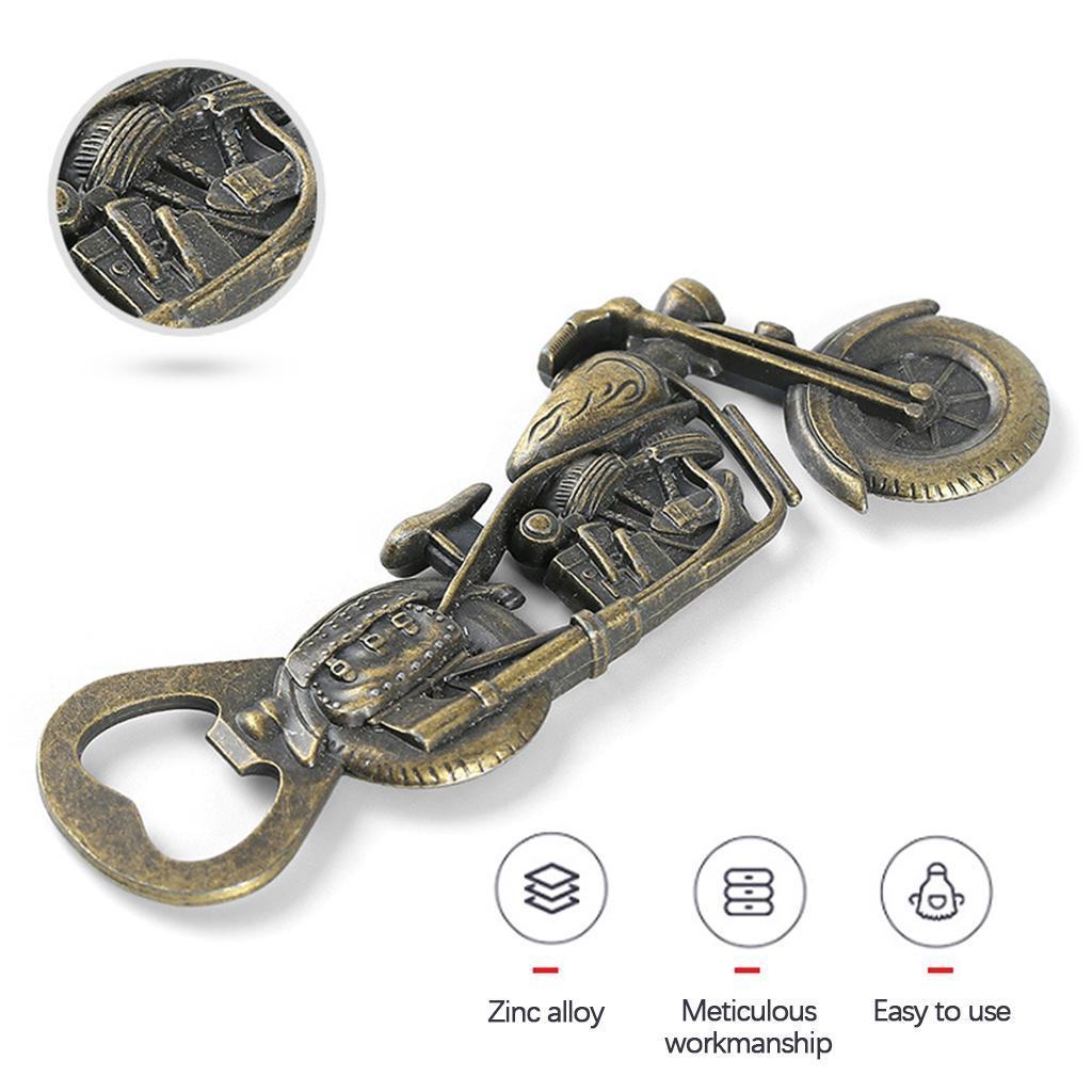 Motorcycle Bottle Opener Portable Small Effortless for Kitchen Grandpa Dad