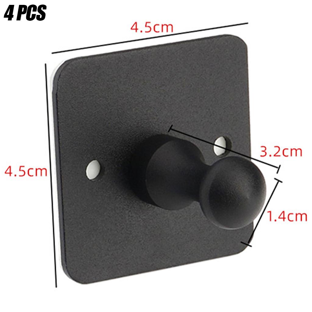 Matt Self-Adhesive Towel Hooks Punch Free Adhesive Hook Square for Bathrobe style 2