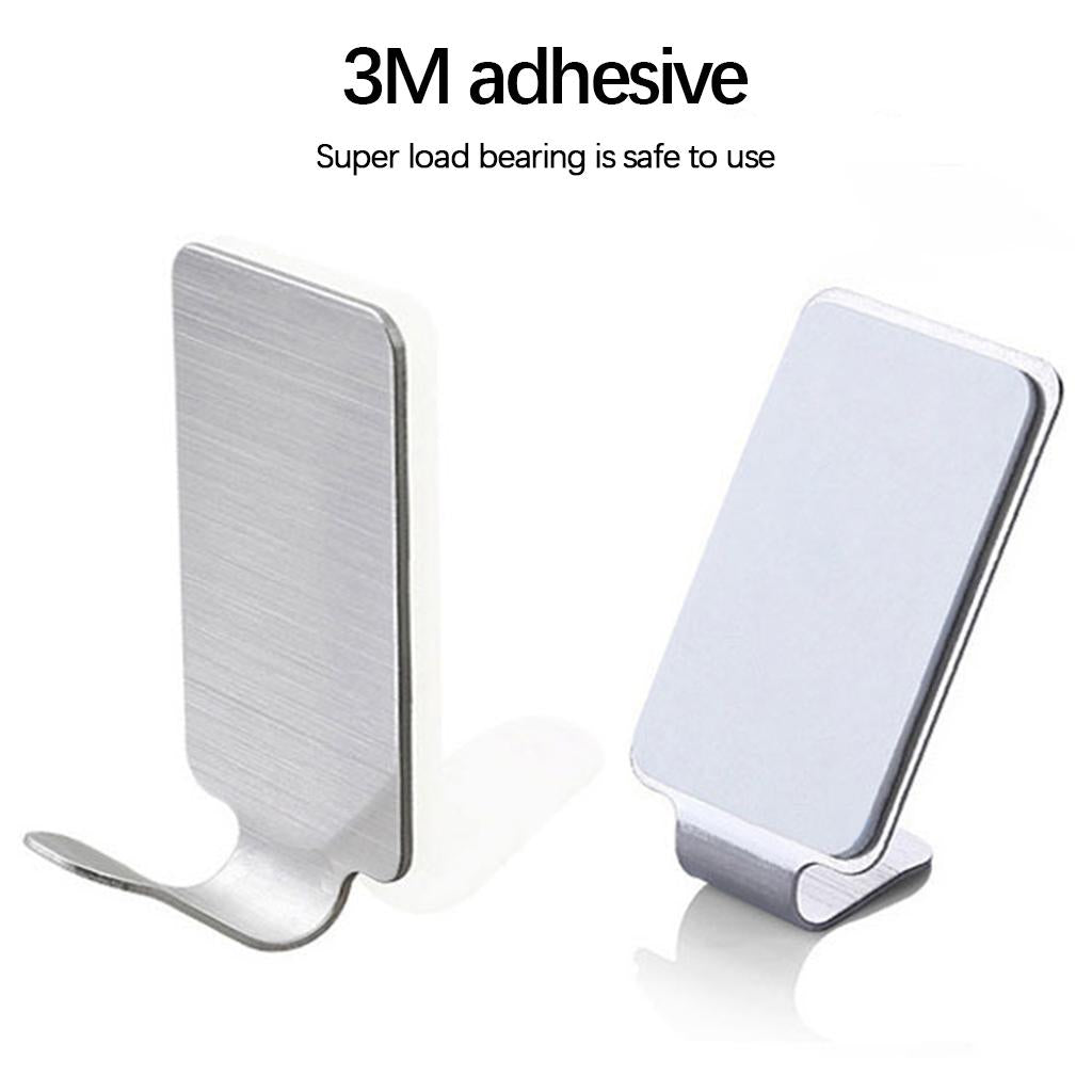 Adhesive Hooks Wall Hangers Heavy Duty for Kitchen Office Bathroom 12 Pcs