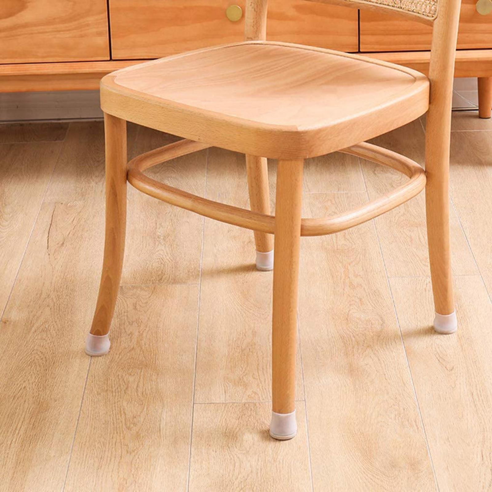 20Pack Silicone Slider Chair Leg Protector Hardwood Floors, Fits All Shape W Big Round