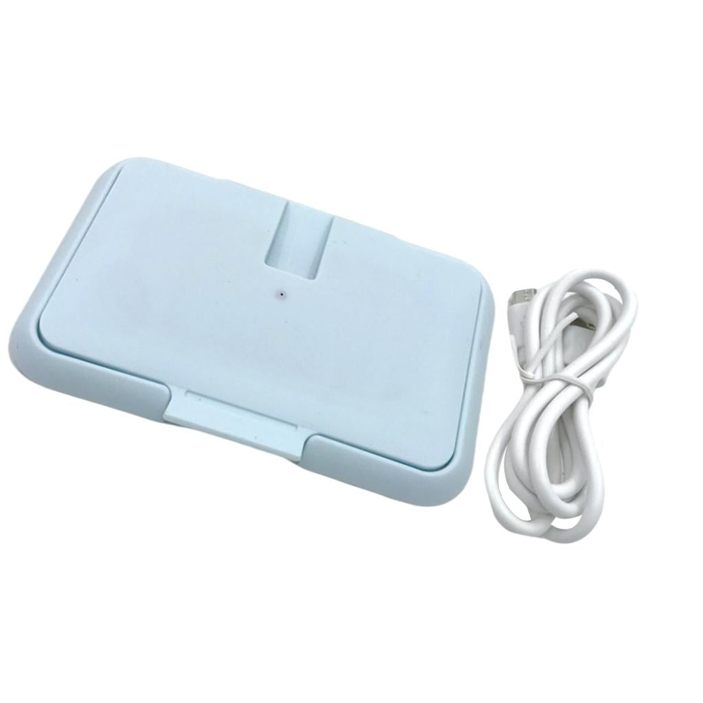 Electric Baby Wipe Warmer USB Baby Wipes Heater for Babies Light Blue